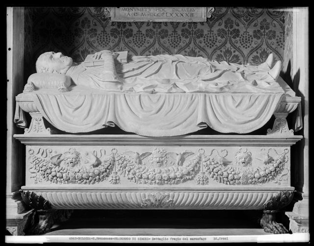 Croci, Felice — BOLOGNA - S. Francesco - FRANCESCO DI SIMONE - Dettaglio fregio del sarcofago — particolare